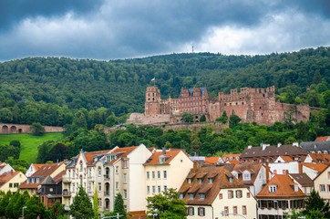 Obraz premium Ruins of Heidelberg castle (Schloss Heidelberg), Germany