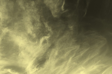 Beautiful white Cirrus clouds on a sky