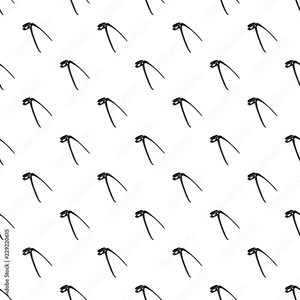 Poster medical pliers pattern vector seamless repeating for any web design