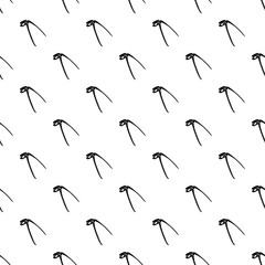 Fototapeta premium Medical pliers pattern vector seamless repeating for any web design