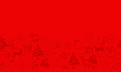 Seamless pattern for Christmas. Background in red colors. Vector graphic illustration.