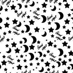 Good night. Black pattern. © Michel F
