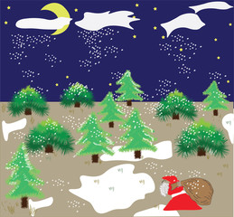 Christmas theme: Santa Clause journey