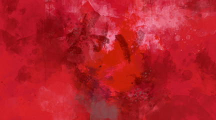 Abstract red watercolor background. Bright multi colored spots.