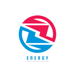 Abstract circle with design elements - concept business logo template vector illustration. Cooperation creative sign. Collaboration symbol. Geometric graphic icon. 