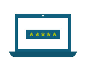 laptop with password access