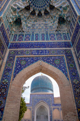Dome through archway, Gur Emir, Samarkand, Uzbekistan