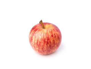 Fresh red apples isolated on white background