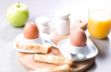 Fresh eggs for breakfast