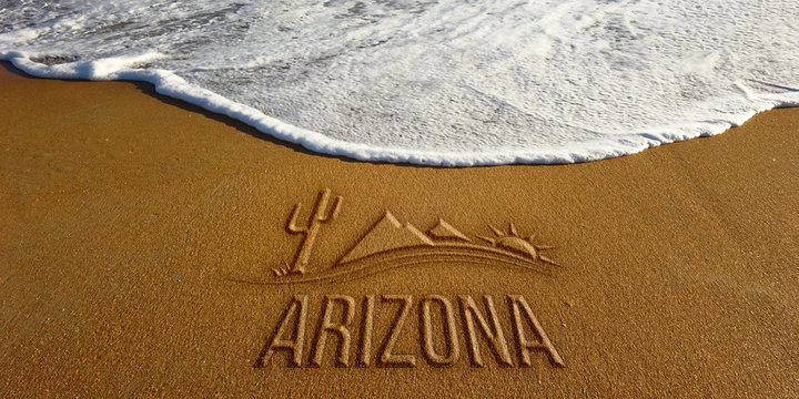 Arizona Landscape in Beach. Photo image