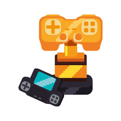 trophy award with video game control