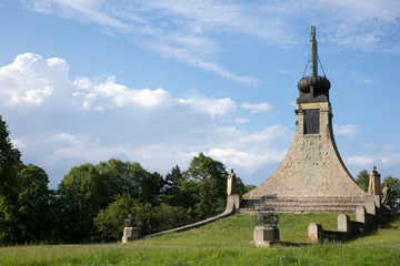 Fototapeta na wymiar Cairn of Peace Memorial near Austerlitz 