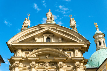 facade of the Mausoleum of Franz Ferdinand II in Graz, Styria, Austria