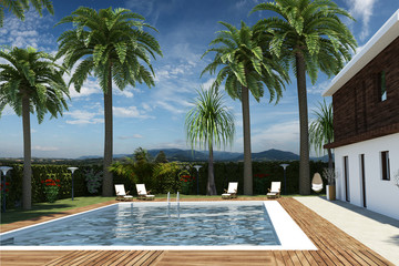 Villa con piscina