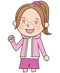 少女C ガッツポーズ