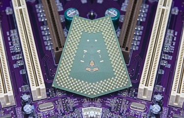 cpu pins and circuit mother board