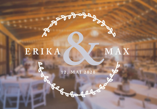 Charmantes Titel-Set f&uuml;r Hochzeiten