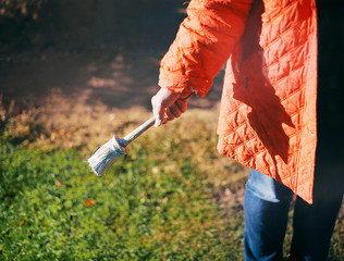 Woman With Brush