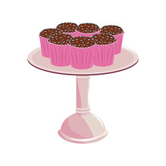cupcakes on stand celebration birthday