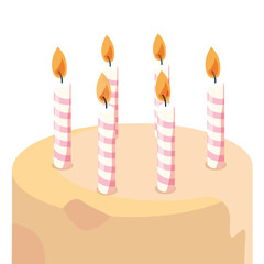 cake with candles celebration birthday