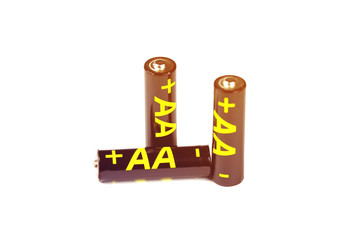 Black +AA batteries