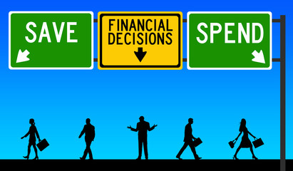 financial decisions save spend