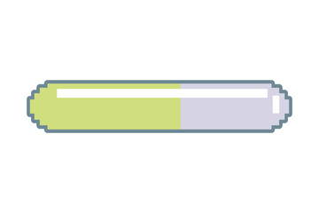 pixel video game energy bar