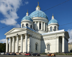 Trinity Cathedral, sometimes called Troitsky Cathedral, late example of Empire style, built between...