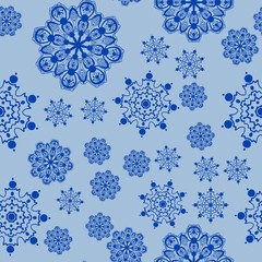 Christmas Snowfall Seamless Tile