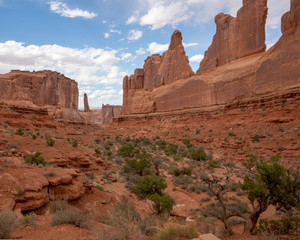Fototapeta premium Red Rock formation at Arches National Park