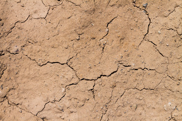 Arid soil with cracks and desert look Heart Background