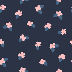 Floral abstract seamless pattern. Vector design for different surfases.