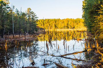 Łuk mużakowski - geo park - kopalnia babina © Konrad Kerker
