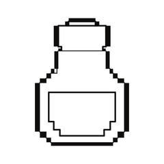 pixel video game bottle potion