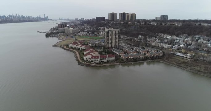 Aerial of Edgewater, New Jersey