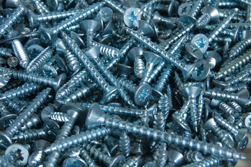 Screws texture. A lot of screws