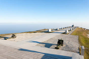 Italian alps landmark. First world war memorial