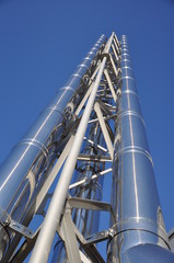 stainless steel pipe for flue gases from the boiler room