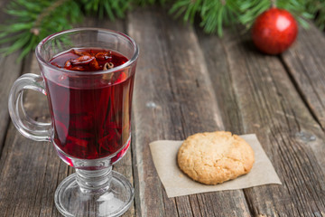 Mulled wine with spices