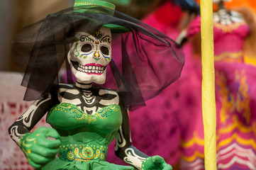 catrina mexicana calavera dia de muertos halloween