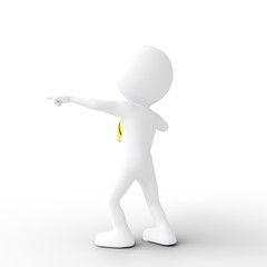 Stick figures playing basketball