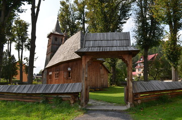 Zabytkowy kościołek drewniany, Sromowce Niżne, Polska
