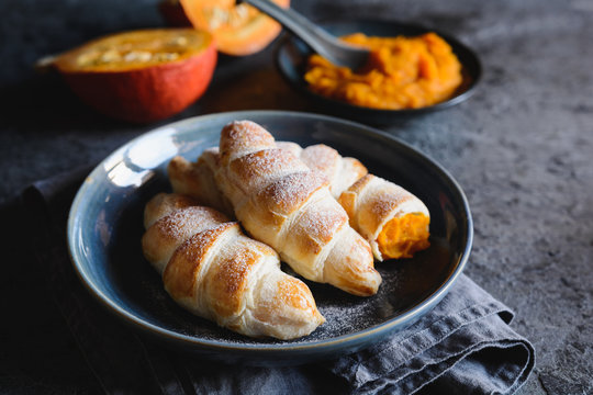 Sweet Pumpkin Crescent Rolls