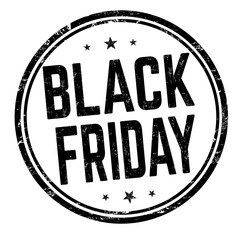 Black friday sign or stamp