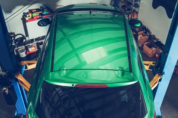 Car in the Auto Service