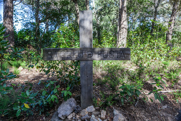 ancient religious sites and shrines with beautiful christian cross 