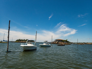 boats in harbor Branford CT 