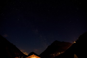 Stars above Saas Grund