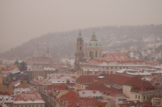 Prague in winter