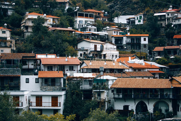 Small Troodos village on the mountains of Cyprus